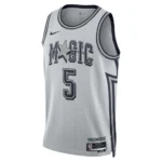 Regata NBA Orlando Magic City Edition 2024 / 2025 Swingman Jersey Cinza Banchero 5
