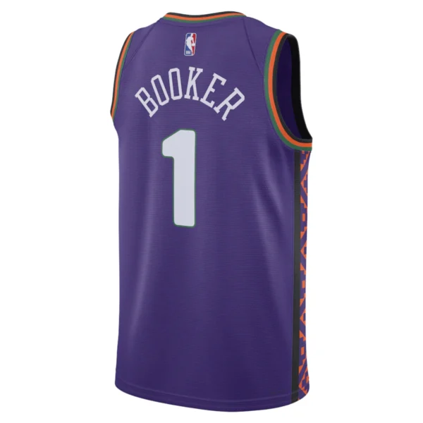 Regata NBA Phoenix Suns City Edition 2024 / 2025 Swingman Jersey Roxa Booker 1 - Imagem 2