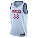 Regata NBA Washington Wizards City Edition 2024 / 2025 Swingman Jersey Azul Claro Kuzma 33
