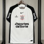 Camisa Corinthians 1 Com Todos Patrocínios Torcedor Masculina 2025 / 2026